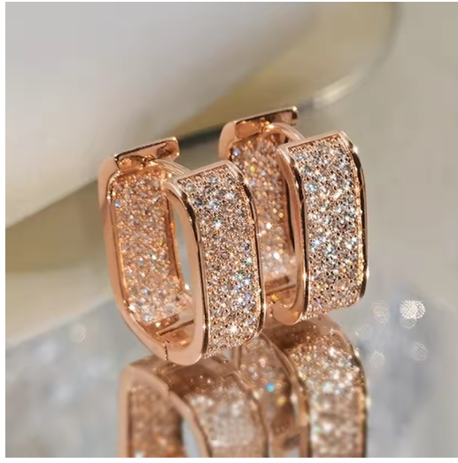 Simple Entry Lux Micro Inlaid Zircon Ear Clip