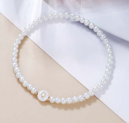 Pearl Initial Bracelet