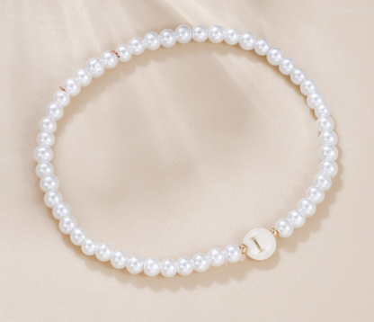 Pearl Initial Bracelet