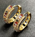 Rainbow Hoops — 18K Gold Plated