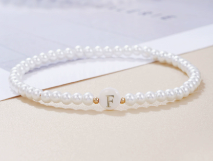Pearl Initial Bracelet