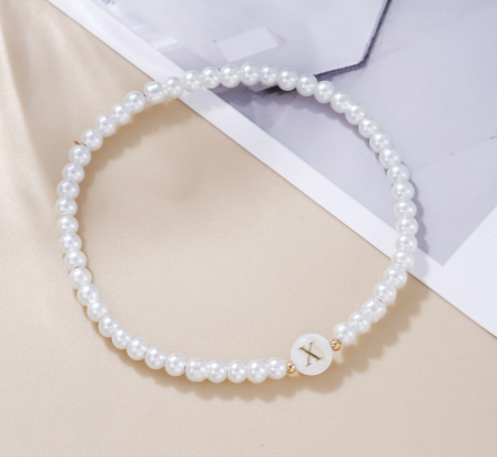 Pearl Initial Bracelet